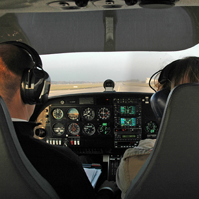 Ein besonderer Tag: einmal im Cockpit mitfliegen